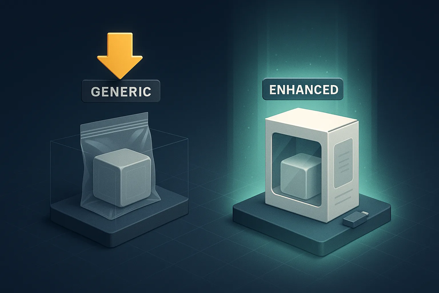 Generic vs differentiated Amazon product launches side by side